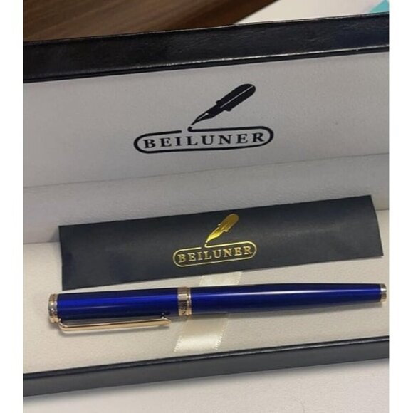 New Luxury Rollerball Pen,24K Gold Trim,Noble and Elegant Designs - Picture 1 of 1